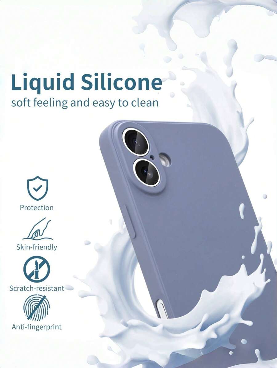 Shockproof Silicone Case – Anti-Fingerprint – Fits iPhone 12–16 Pro Max, S23 Ultra, Redmi Note 11 & OPPO