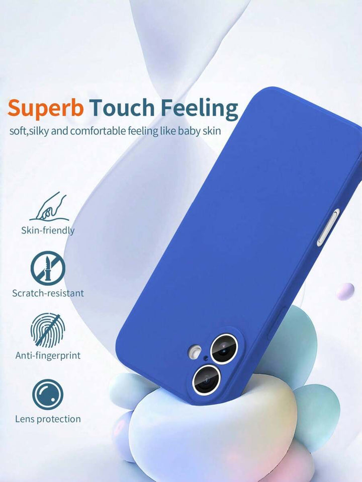 Shockproof Silicone Case – Anti-Fingerprint – Fits iPhone 12–16 Pro Max, S23 Ultra, Redmi Note 11 & OPPO