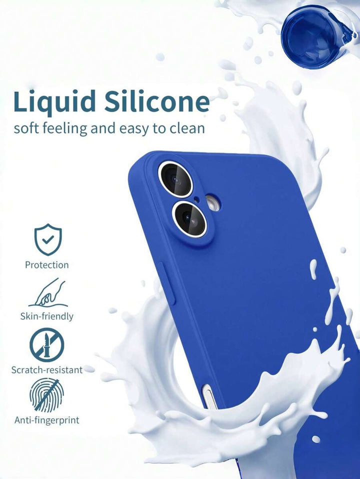 Shockproof Silicone Case – Anti-Fingerprint – Fits iPhone 12–16 Pro Max, S23 Ultra, Redmi Note 11 & OPPO