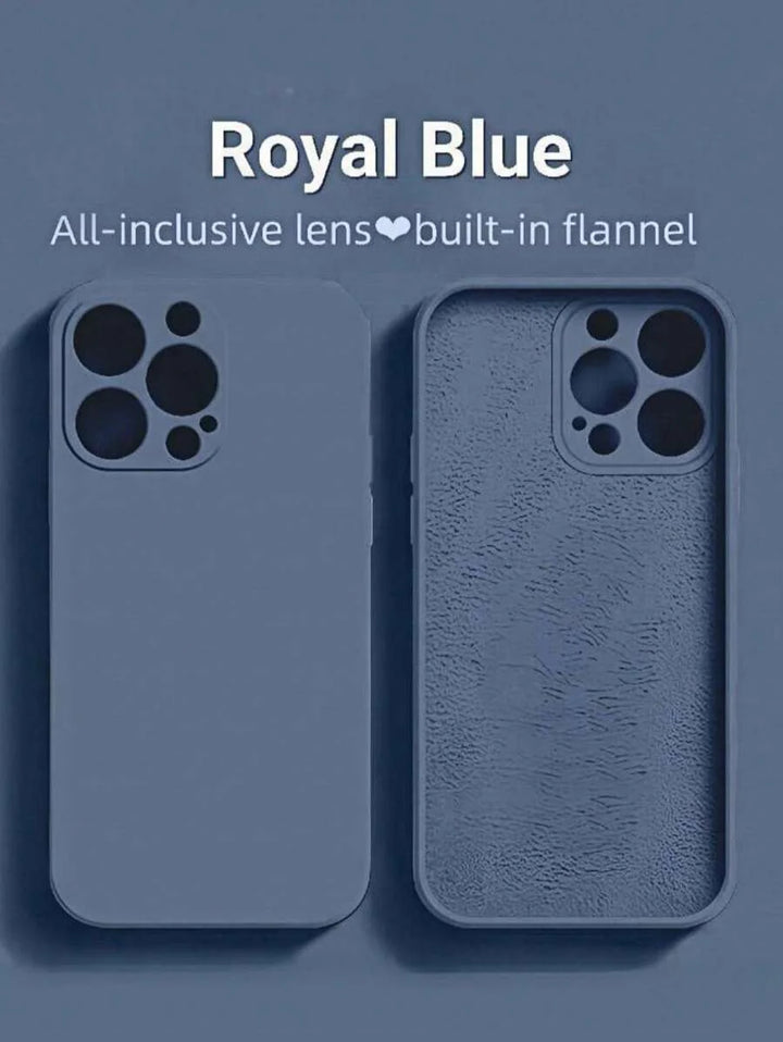 Shockproof Silicone Case – Anti-Fingerprint – Fits iPhone 12–16 Pro Max, S23 Ultra, Redmi Note 11 & OPPO