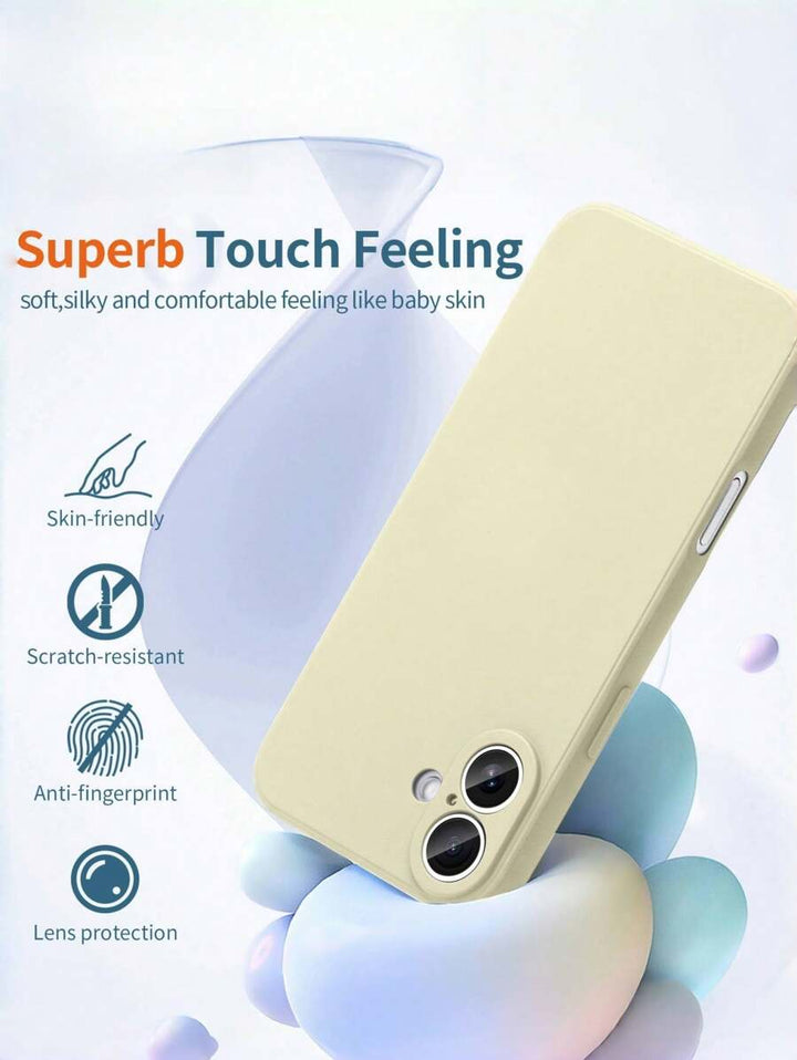 Shockproof Silicone Case – Anti-Fingerprint – Fits iPhone 12–16 Pro Max, S23 Ultra, Redmi Note 11 & OPPO