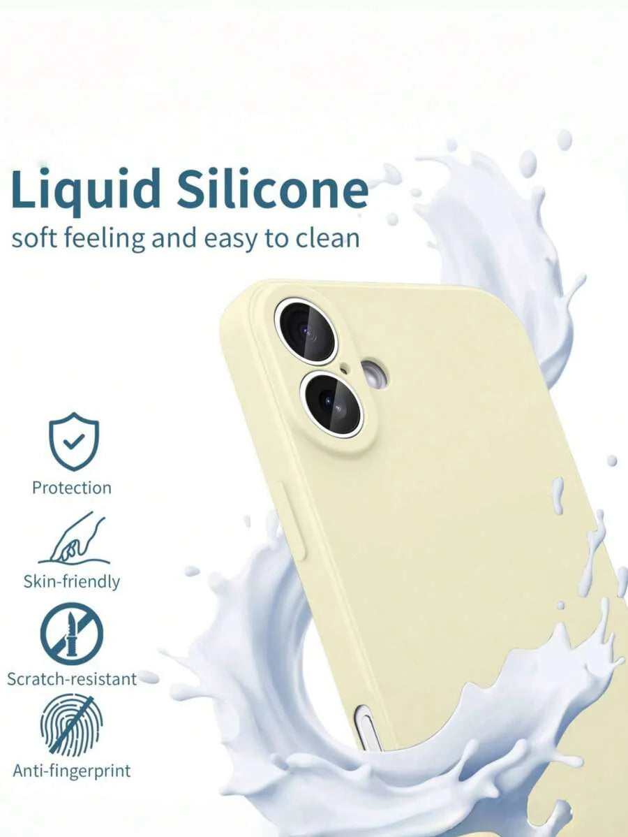 Shockproof Silicone Case – Anti-Fingerprint – Fits iPhone 12–16 Pro Max, S23 Ultra, Redmi Note 11 & OPPO
