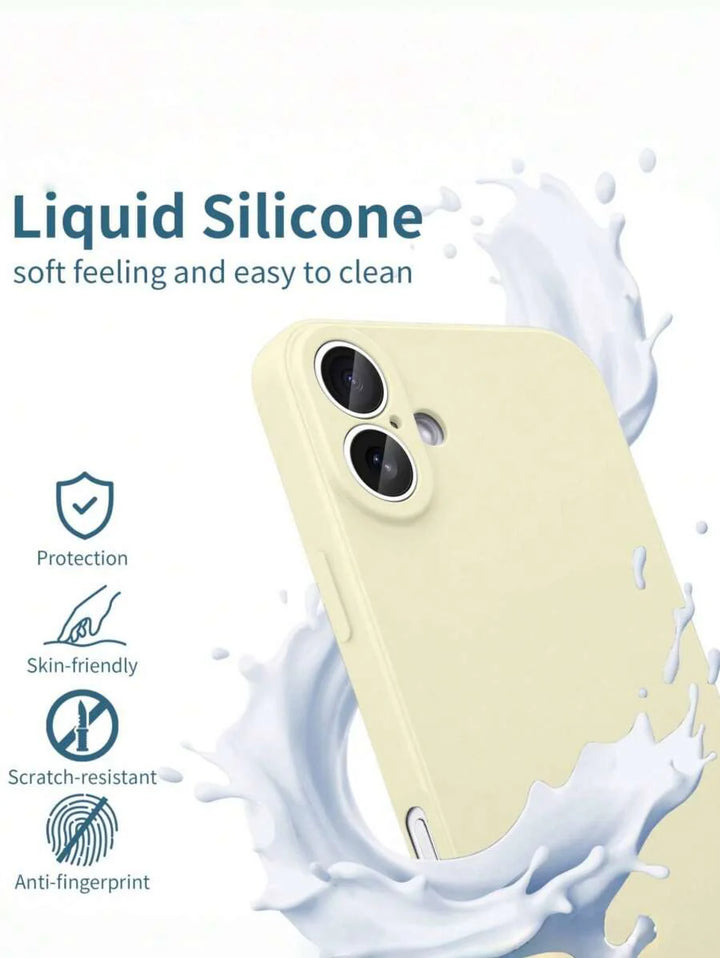 Shockproof Silicone Case – Anti-Fingerprint – Fits iPhone 12–16 Pro Max, S23 Ultra, Redmi Note 11 & OPPO