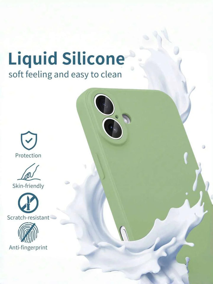 Shockproof Silicone Case – Anti-Fingerprint – Fits iPhone 12–16 Pro Max, S23 Ultra, Redmi Note 11 & OPPO
