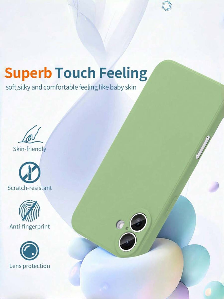 Shockproof Silicone Case – Anti-Fingerprint – Fits iPhone 12–16 Pro Max, S23 Ultra, Redmi Note 11 & OPPO