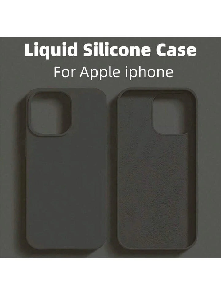 Premium Liquid Silicone Case – Shockproof Cover for iPhone 11–16 Pro Max