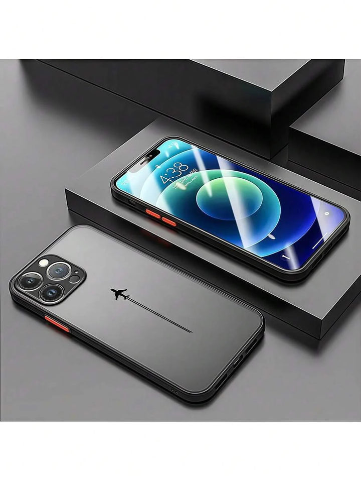 Custom Soft Airplane Print Case – Shockproof & Skin-Friendly for iPhone 11–16 Pro Max