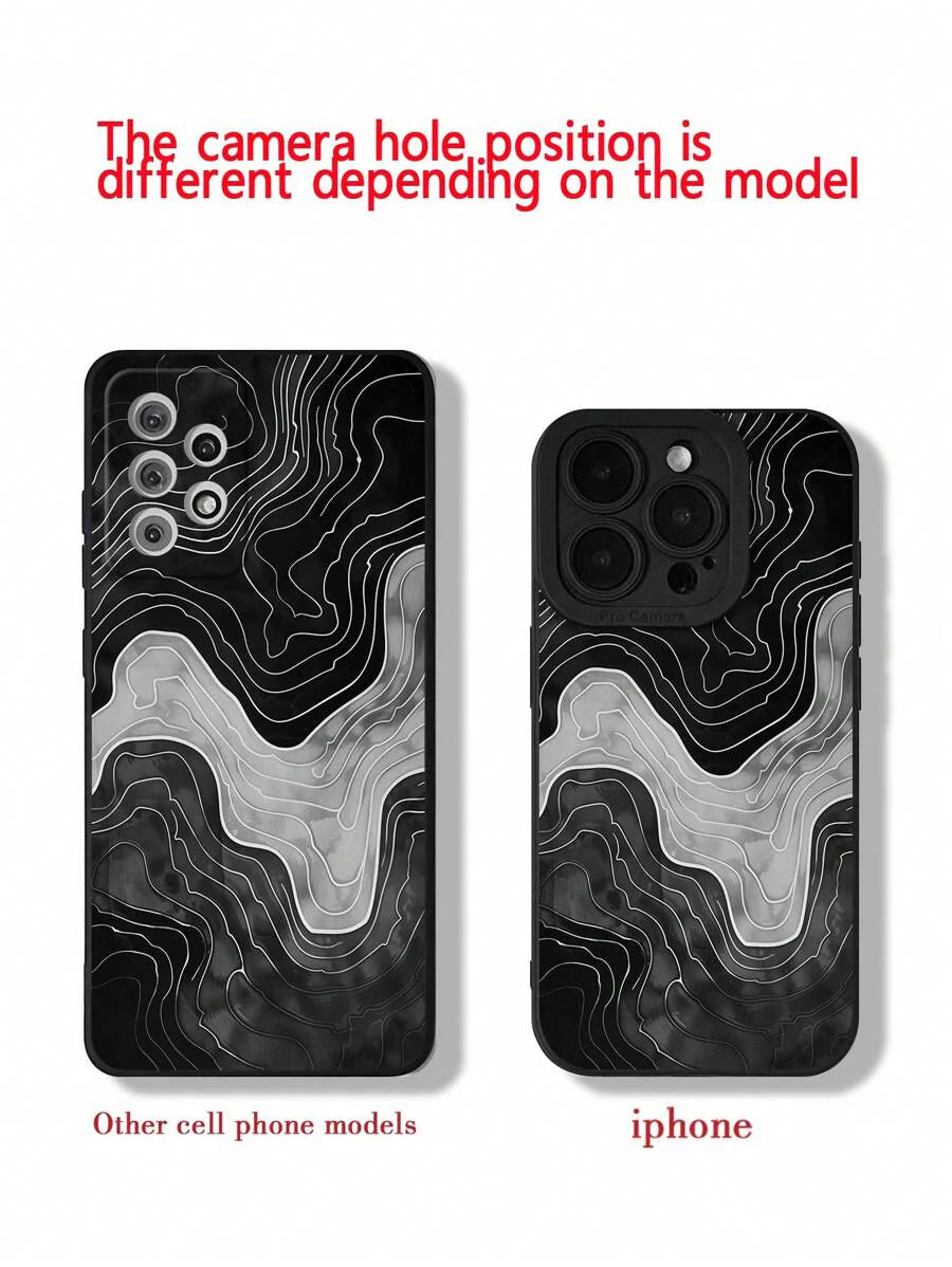 Precision-Cut Colorful Painted Anti-Drop Phone Case – Compatible with iPhone P11–P16 Series, XR, XS, SE2, 7/8G, and Galaxy Models