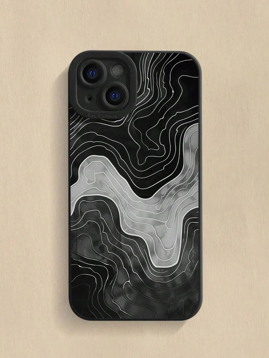 Precision-Cut Colorful Painted Anti-Drop Phone Case – Compatible with iPhone P11–P16 Series, XR, XS, SE2, 7/8G, and Galaxy Models