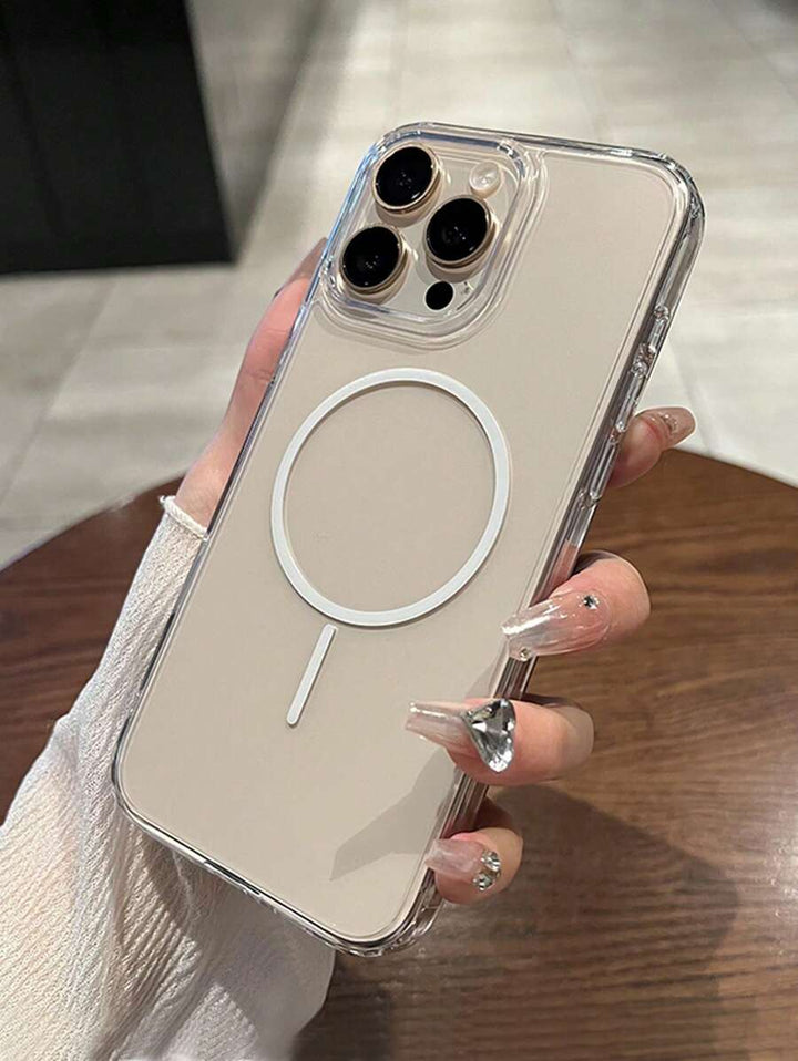Simple Clear Acrylic Phone Case – Compatible with iPhone 7 to 16 Series (All Models)