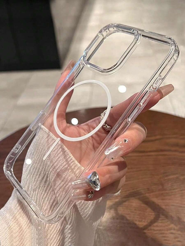Simple Clear Acrylic Phone Case – Compatible with iPhone 7 to 16 Series (All Models)