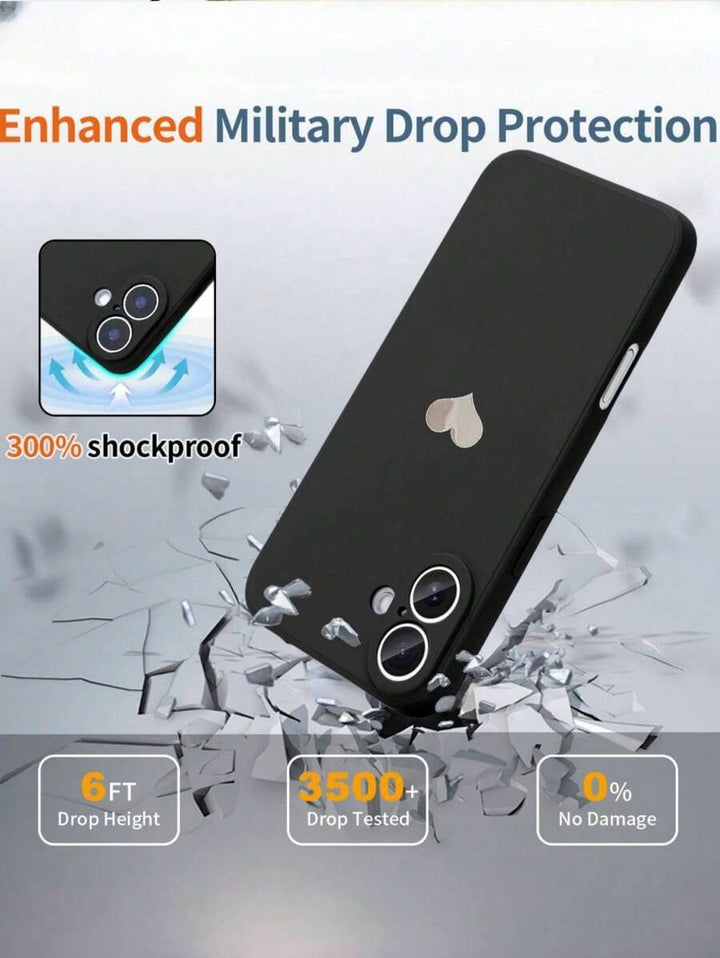 Shockproof Silicone Case – Anti-Fingerprint – Fits iPhone 12–16 Pro Max, S23 Ultra, Redmi Note 11 & OPPO