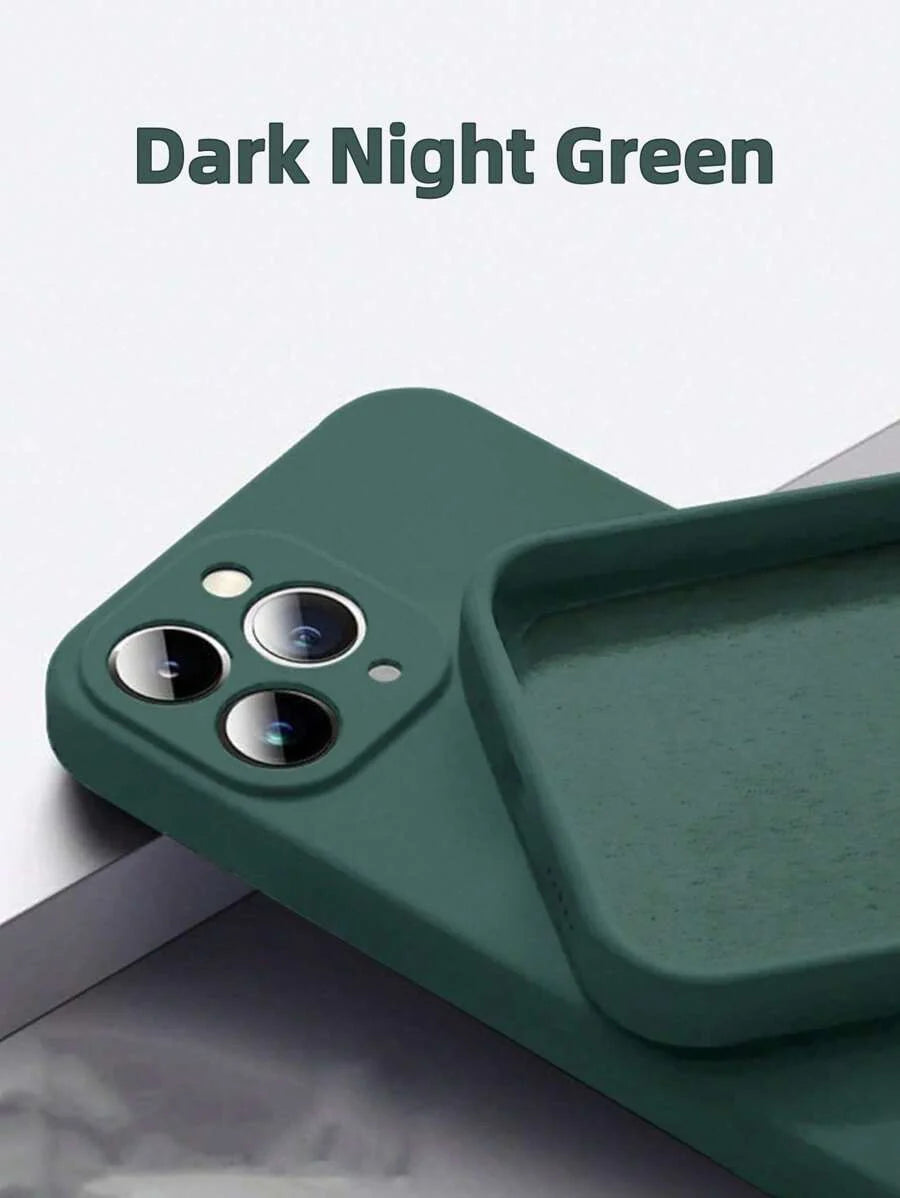 Shockproof Silicone Case – Anti-Fingerprint – Fits iPhone 12–16 Pro Max, S23 Ultra, Redmi Note 11 & OPPO