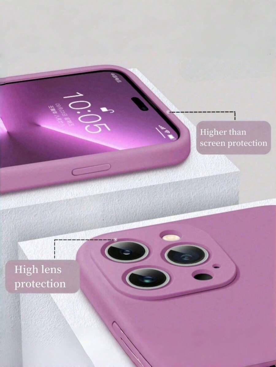 Shockproof Silicone Case – Anti-Fingerprint – Fits iPhone 12–16 Pro Max, S23 Ultra, Redmi Note 11 & OPPO