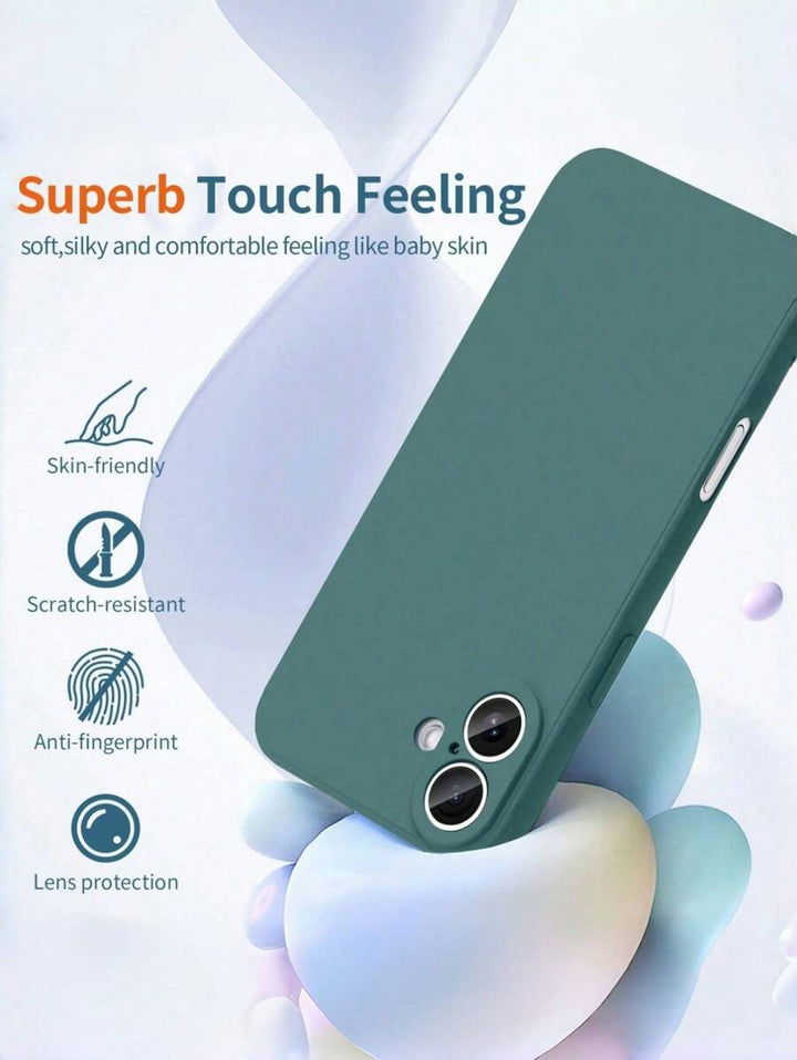 Shockproof Silicone Case – Anti-Fingerprint – Fits iPhone 12–16 Pro Max, S23 Ultra, Redmi Note 11 & OPPO