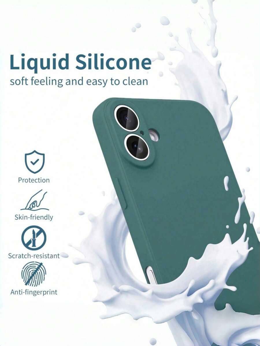 Shockproof Silicone Case – Anti-Fingerprint – Fits iPhone 12–16 Pro Max, S23 Ultra, Redmi Note 11 & OPPO