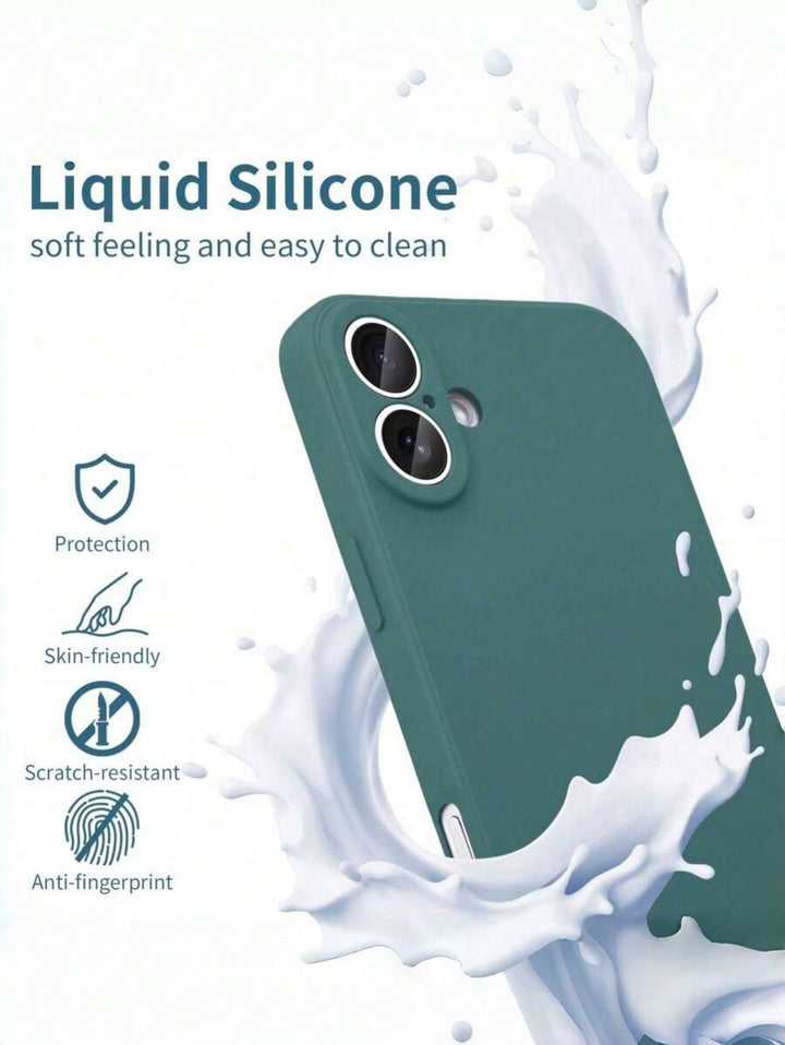 Shockproof Silicone Case – Anti-Fingerprint – Fits iPhone 12–16 Pro Max, S23 Ultra, Redmi Note 11 & OPPO