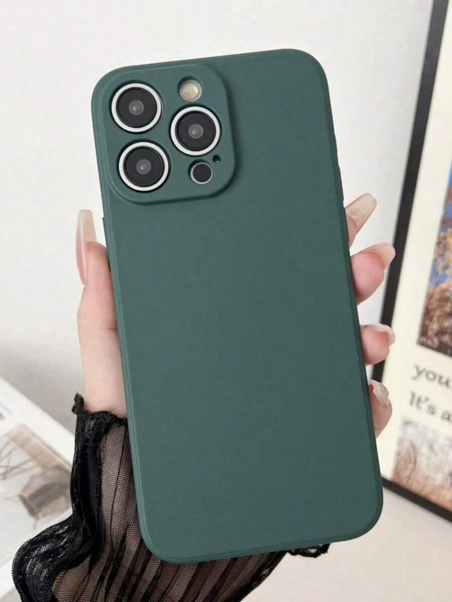 Shockproof Silicone Case – Anti-Fingerprint – Fits iPhone 12–16 Pro Max, S23 Ultra, Redmi Note 11 & OPPO