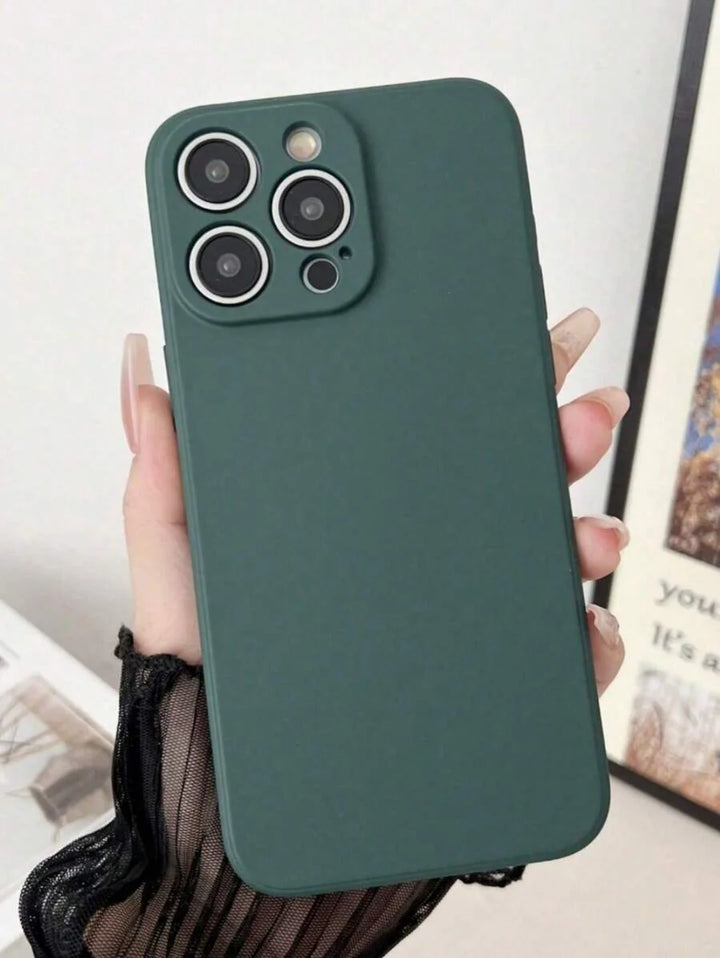 Shockproof Silicone Case – Anti-Fingerprint – Fits iPhone 12–16 Pro Max, S23 Ultra, Redmi Note 11 & OPPO