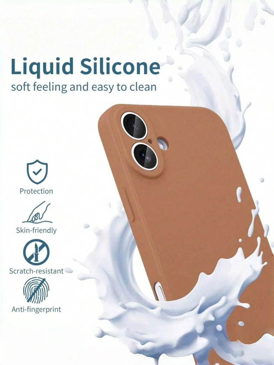 Shockproof Silicone Case – Anti-Fingerprint – Fits iPhone 12–16 Pro Max, S23 Ultra, Redmi Note 11 & OPPO