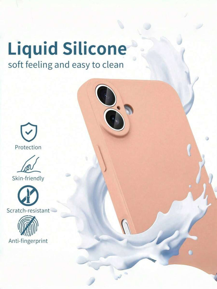 Shockproof Silicone Case – Anti-Fingerprint – Fits iPhone 12–16 Pro Max, S23 Ultra, Redmi Note 11 & OPPO