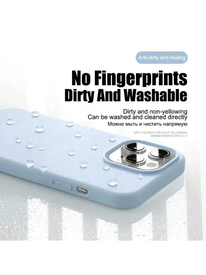 Premium Liquid Silicone Case – Shockproof Cover for iPhone 11–16 Pro Max