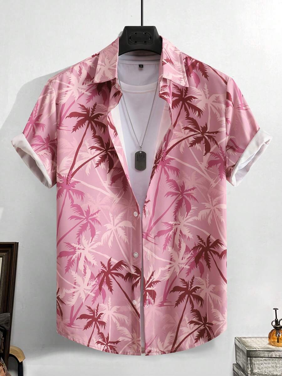 Thomas Tropical Short-Sleeve Beach Shirt for Men