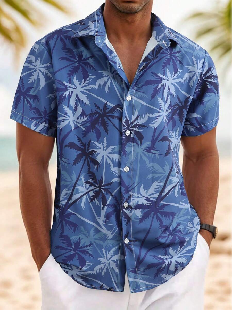 Thomas Tropical Short-Sleeve Beach Shirt for Men