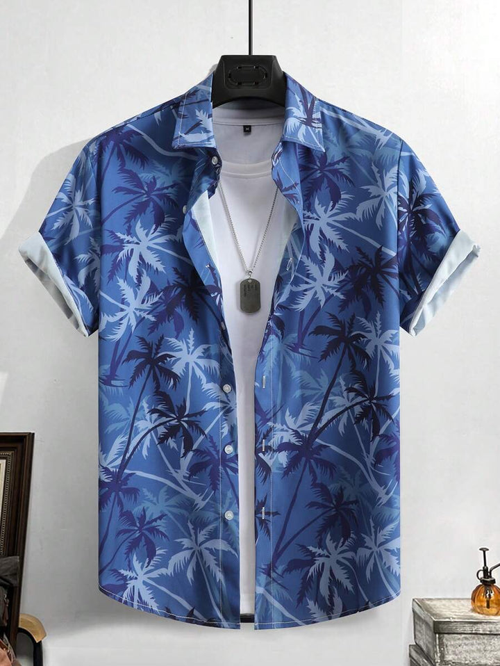 Thomas Tropical Short-Sleeve Beach Shirt for Men