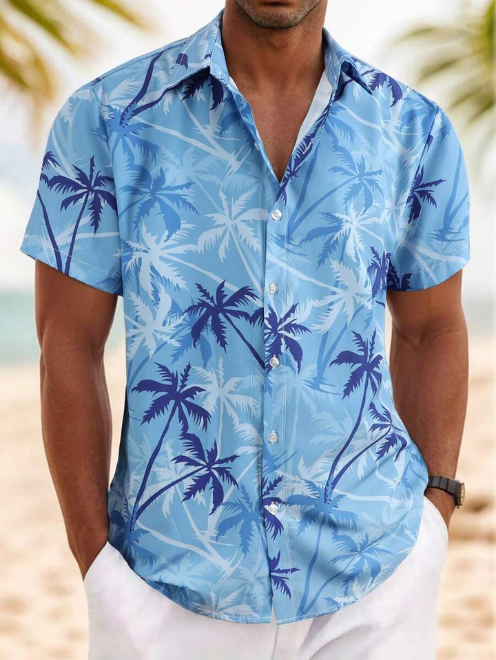 Thomas Tropical Short-Sleeve Beach Shirt for Men