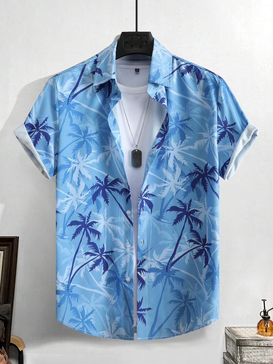 Thomas Tropical Short-Sleeve Beach Shirt for Men