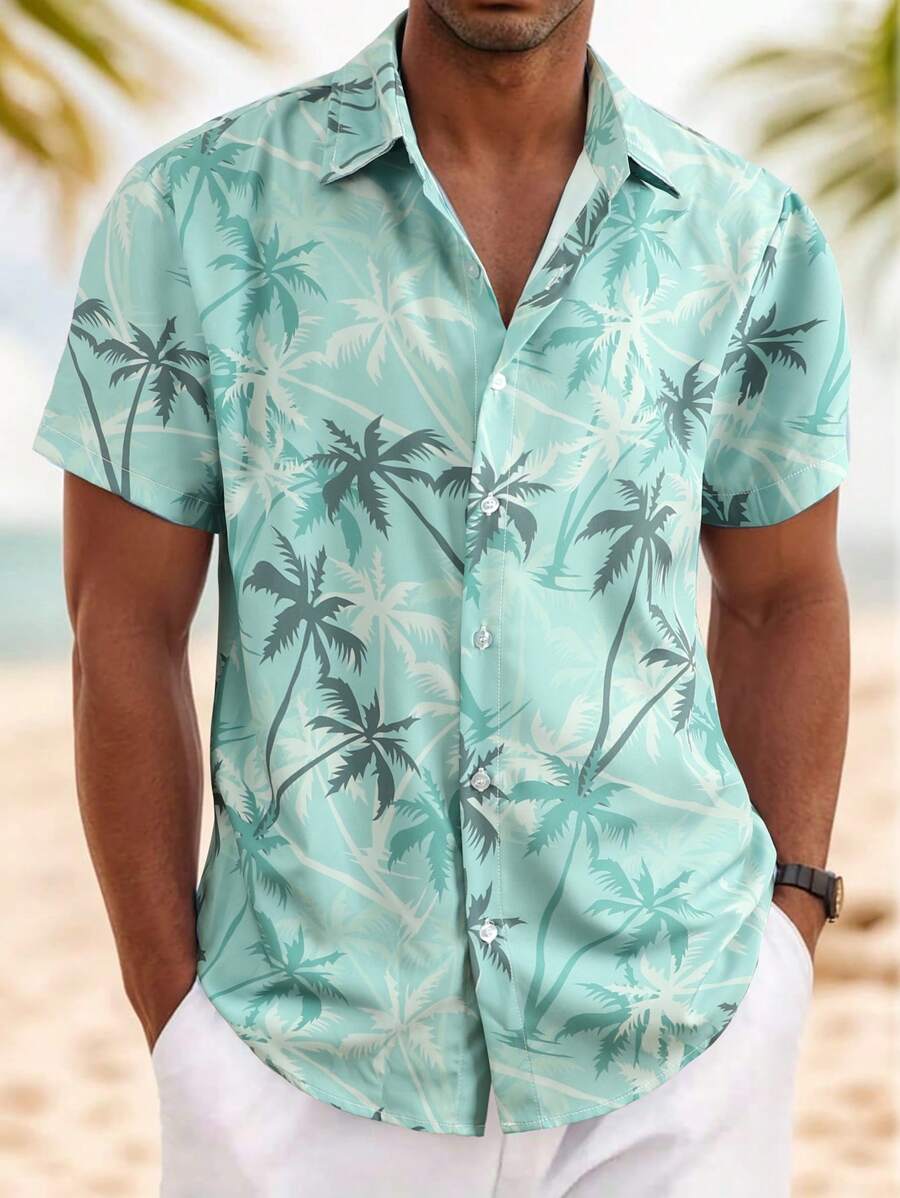 Thomas Tropical Short-Sleeve Beach Shirt for Men