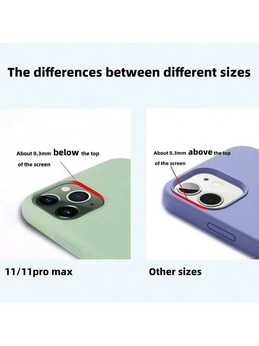 Premium Liquid Silicone Case – Shockproof Cover for iPhone 11–16 Pro Max