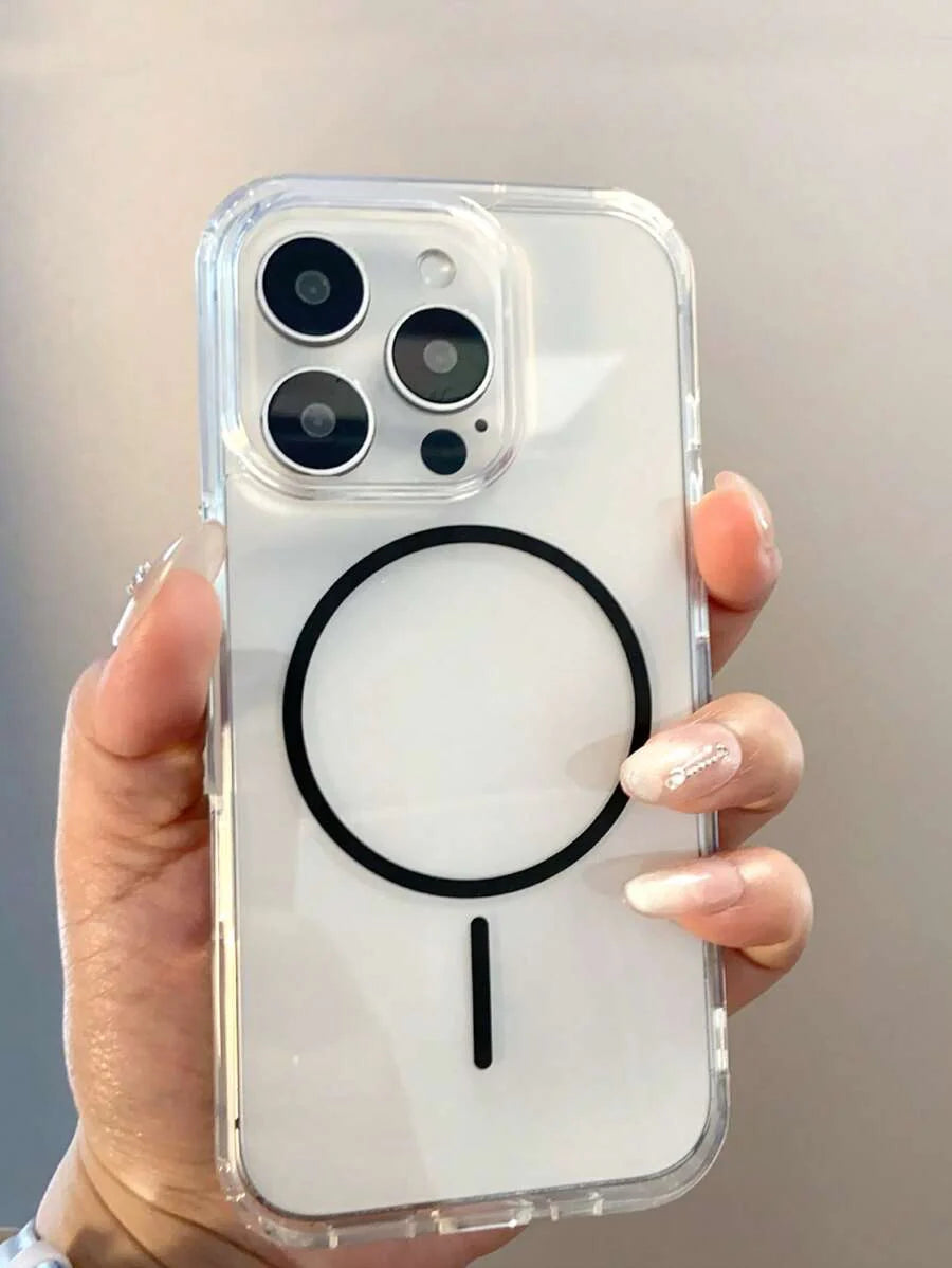 Simple Clear Acrylic Phone Case – Compatible with iPhone 7 to 16 Series (All Models)
