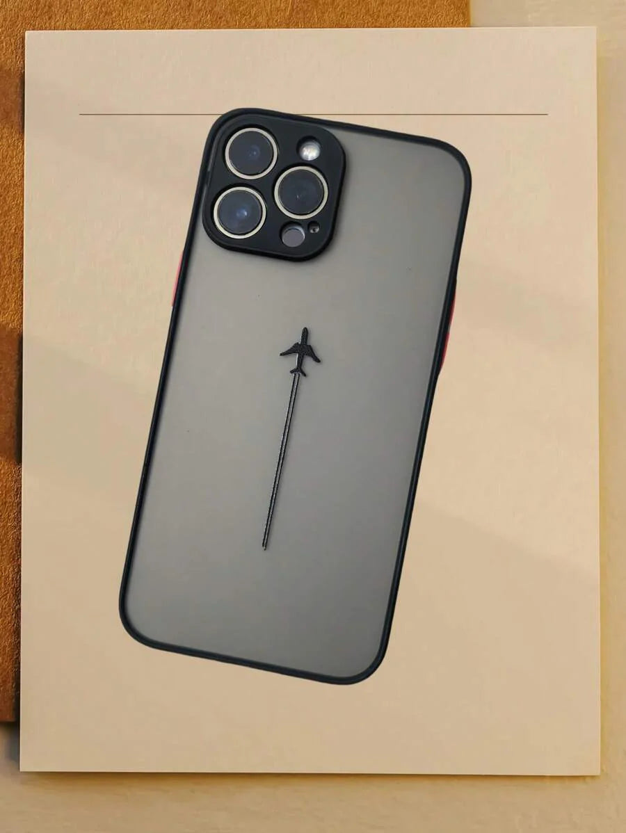 Custom Soft Airplane Print Case – Shockproof & Skin-Friendly for iPhone 11–16 Pro Max
