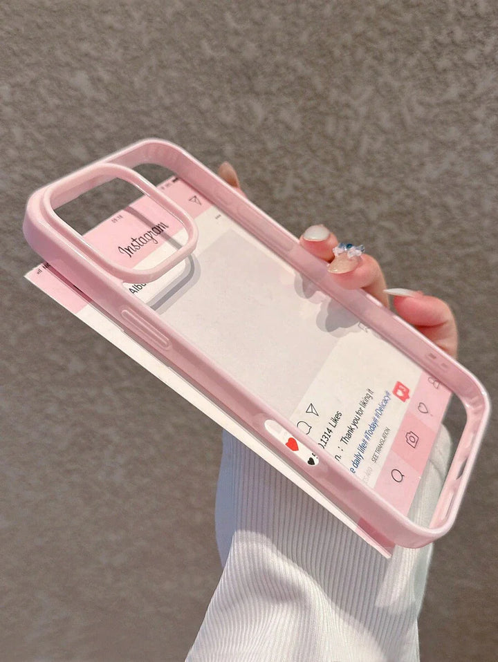Simple Clear Acrylic Phone Case – Compatible with iPhone 7 to 16 Series (All Models)