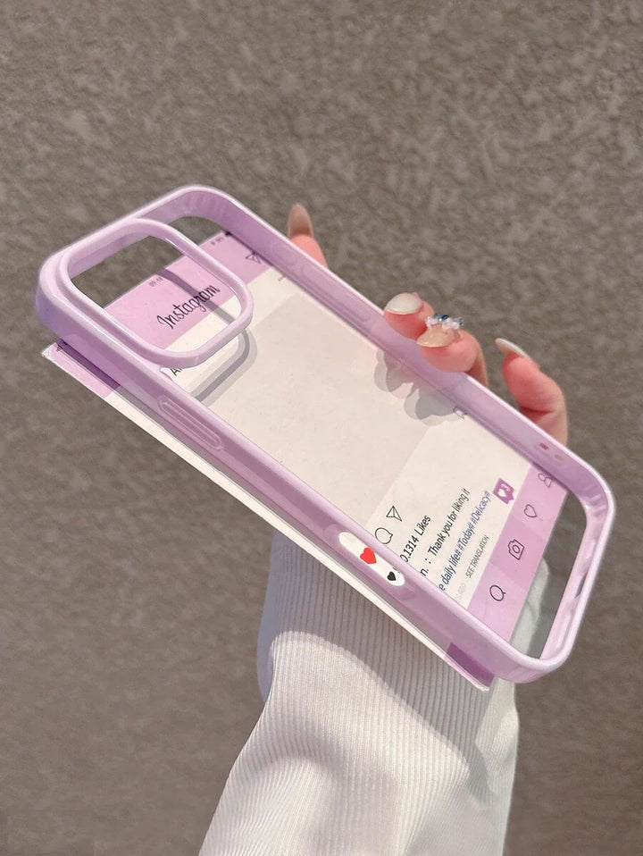 Simple Clear Acrylic Phone Case – Compatible with iPhone 7 to 16 Series (All Models)