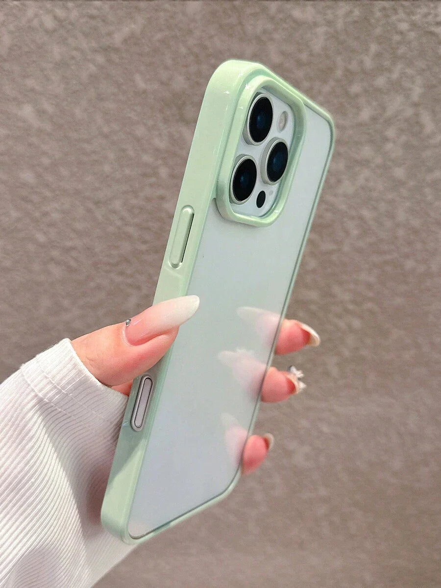 Simple Clear Acrylic Phone Case – Compatible with iPhone 7 to 16 Series (All Models)