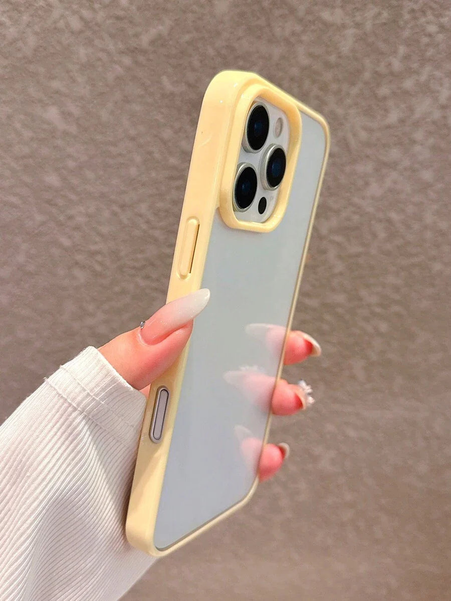 Simple Clear Acrylic Phone Case – Compatible with iPhone 7 to 16 Series (All Models)