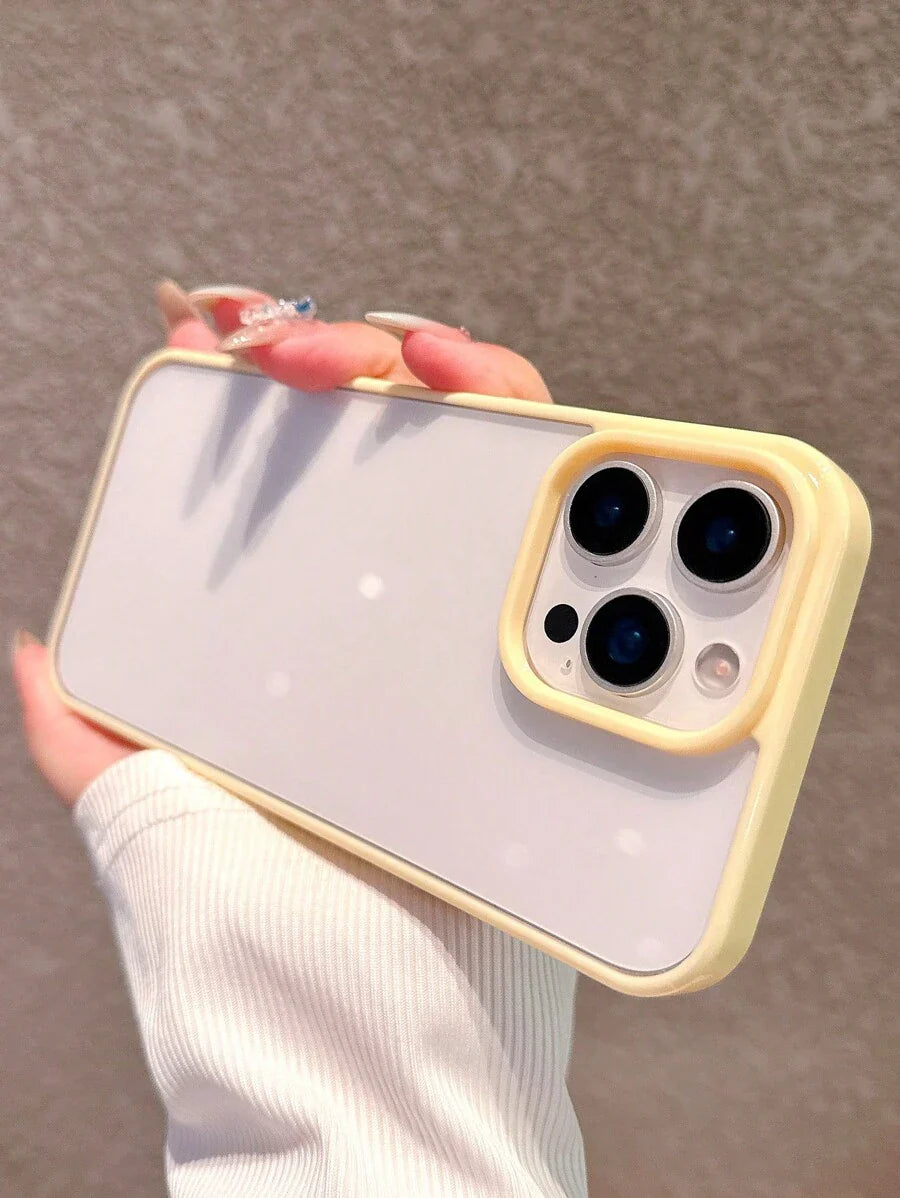 Simple Clear Acrylic Phone Case – Compatible with iPhone 7 to 16 Series (All Models)
