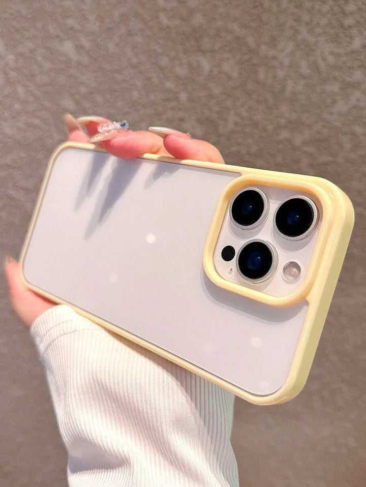 Simple Clear Acrylic Phone Case – Compatible with iPhone 7 to 16 Series (All Models)