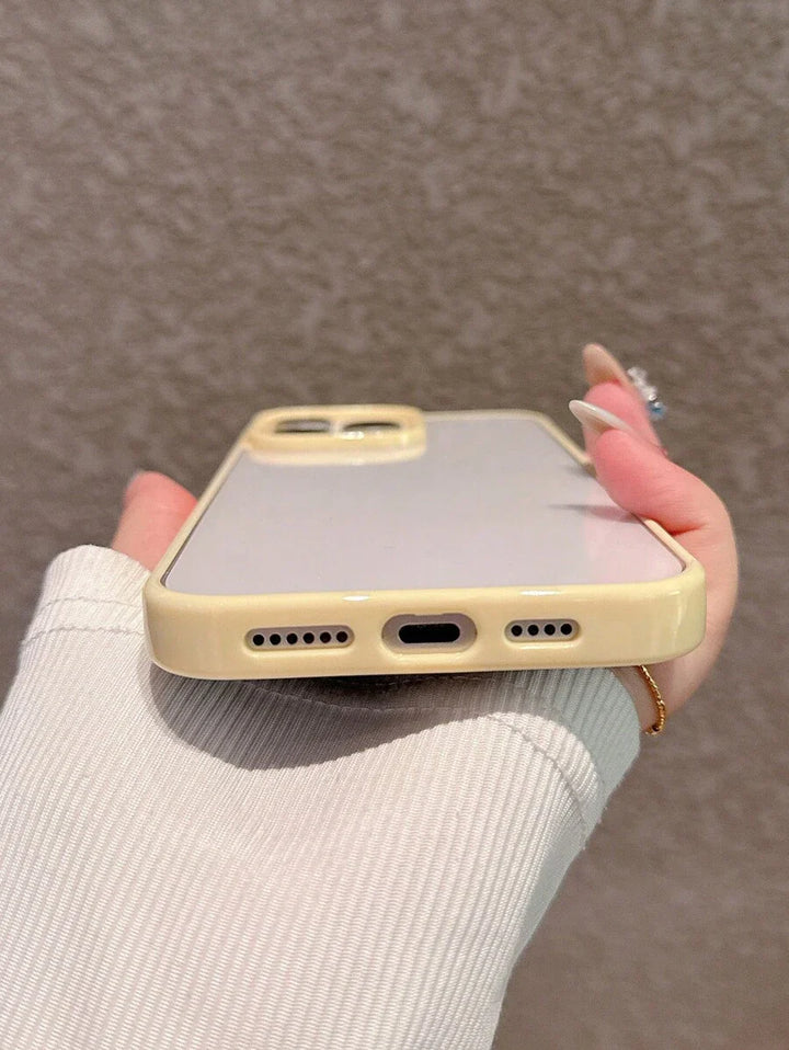 Simple Clear Acrylic Phone Case – Compatible with iPhone 7 to 16 Series (All Models)