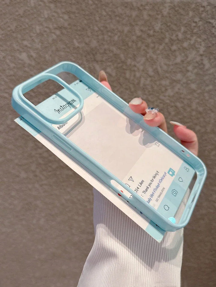 Simple Clear Acrylic Phone Case – Compatible with iPhone 7 to 16 Series (All Models)