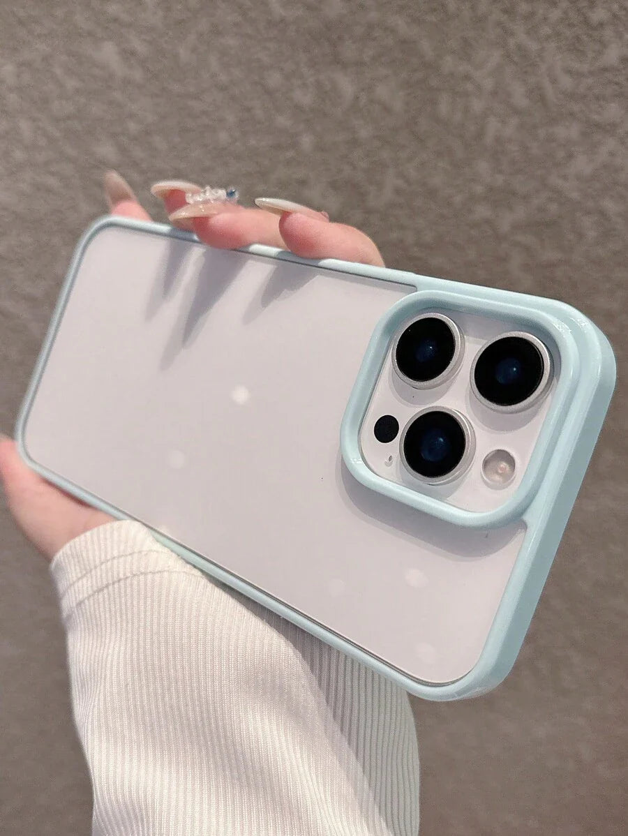 Simple Clear Acrylic Phone Case – Compatible with iPhone 7 to 16 Series (All Models)