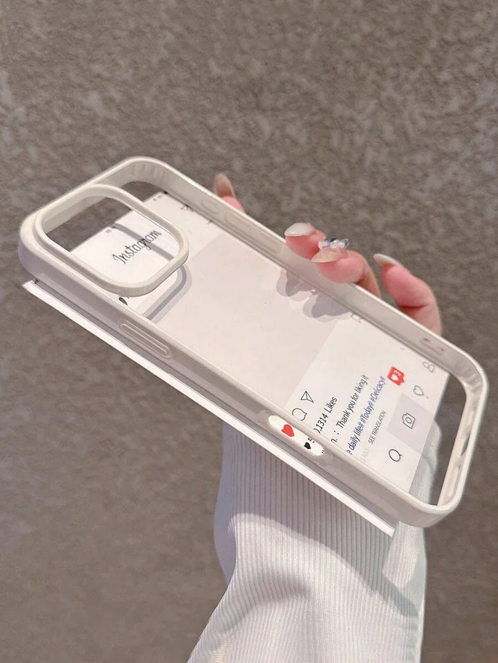 Simple Clear Acrylic Phone Case – Compatible with iPhone 7 to 16 Series (All Models)