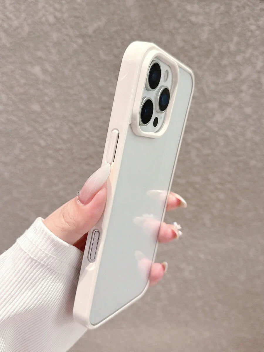Simple Clear Acrylic Phone Case – Compatible with iPhone 7 to 16 Series (All Models)