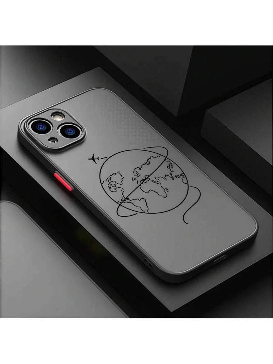 Custom Soft Airplane Print Case – Shockproof & Skin-Friendly for iPhone 11–16 Pro Max