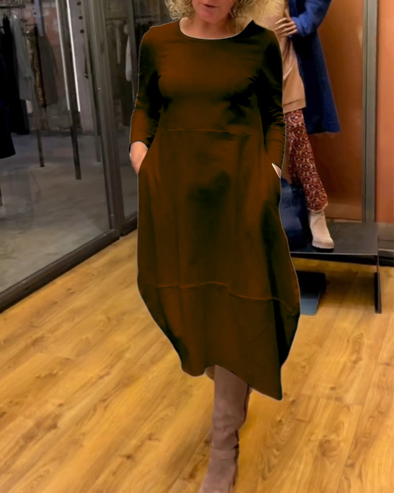Emilia Midi Dress with Pockets