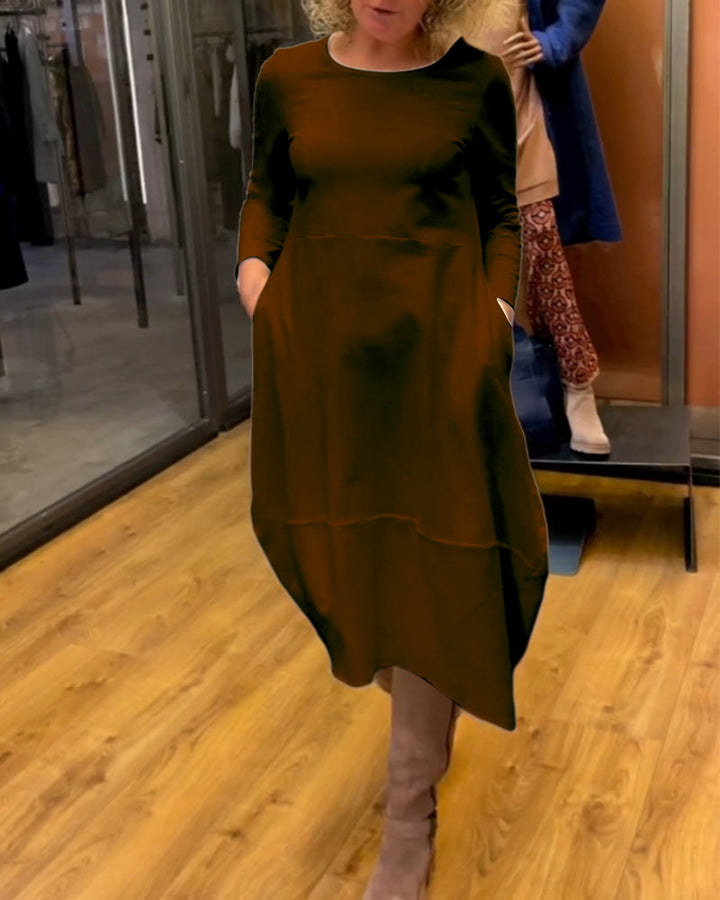 Emilia Midi Dress with Pockets