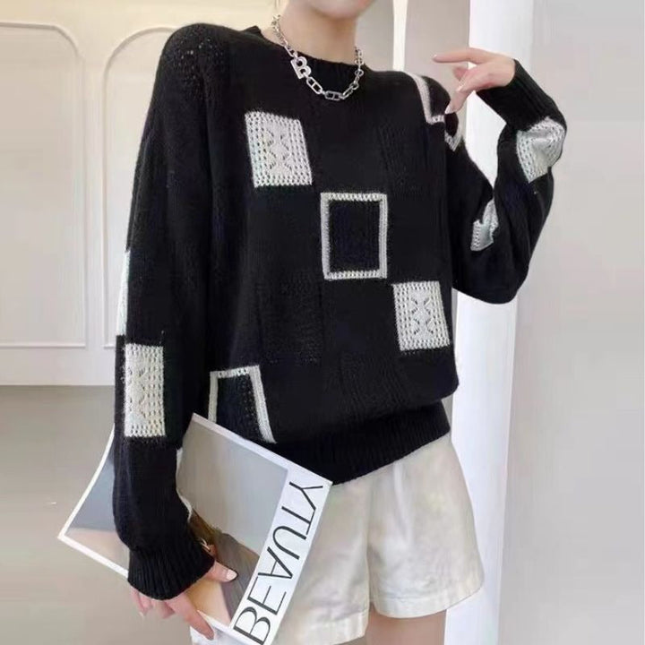 Binta Relaxed Geometric Pullover